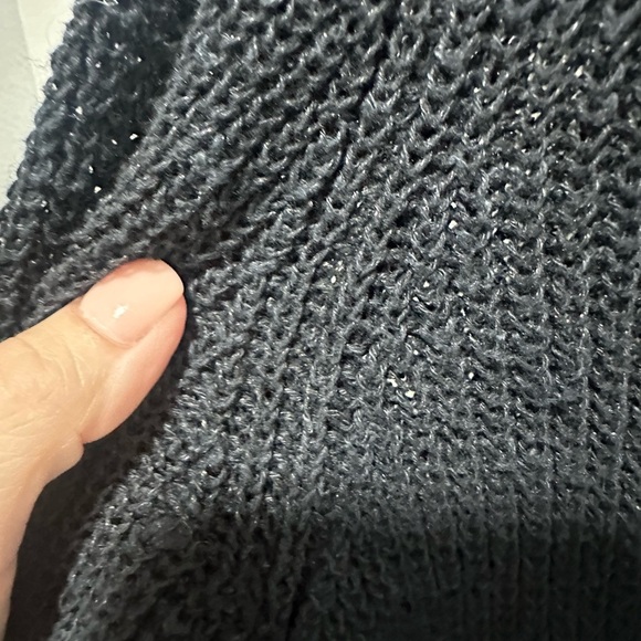 Ralph Lauren Denim & Supply Cotton/Linen Blend Knit Black Cardigan Size XL - Picture 4 of 6